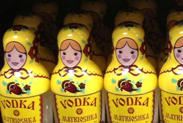 Vodka doll bottles