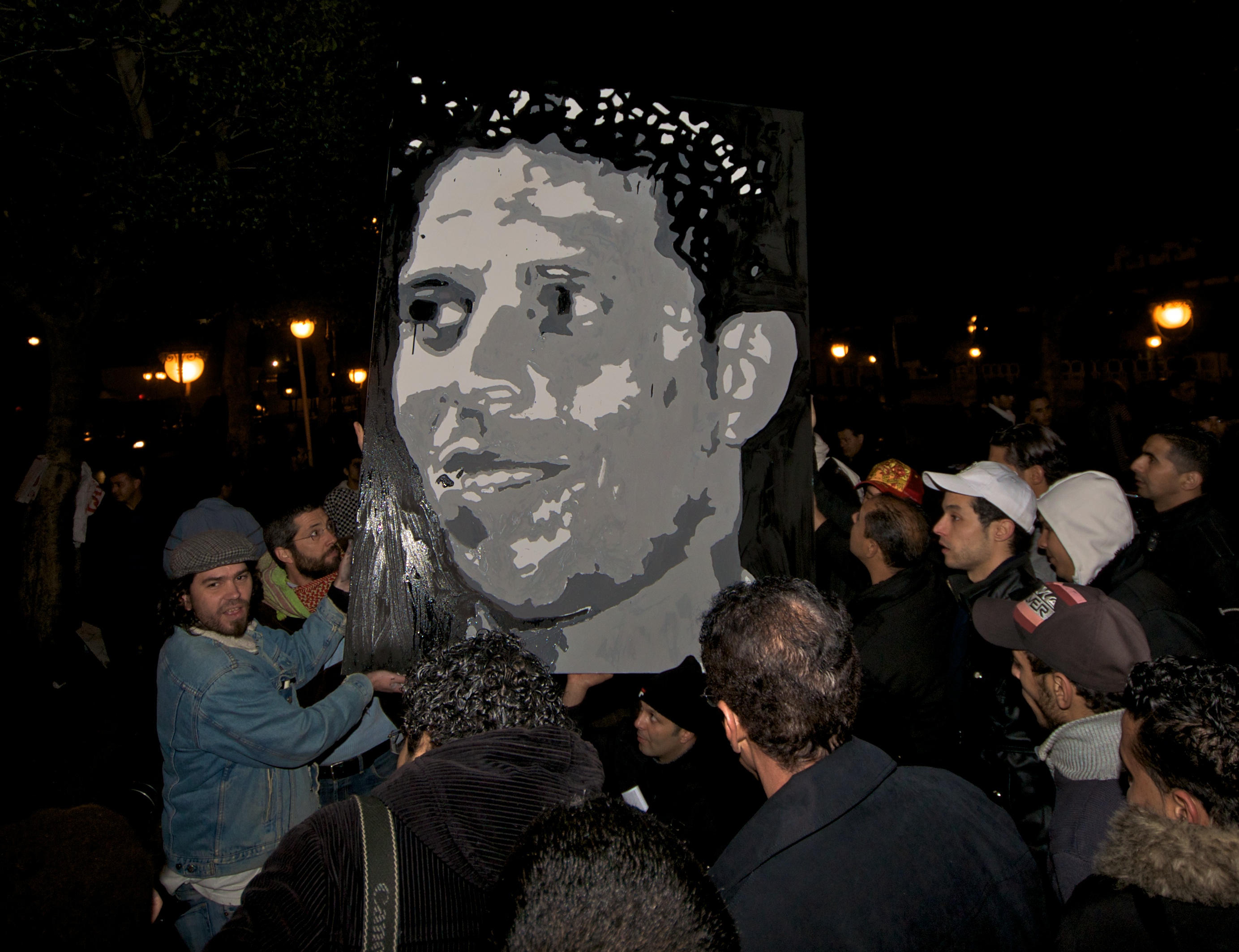 In memory of Mohammed Bouazizi http://en.wikipedia.org/wiki/Mohamed_Bouazizi