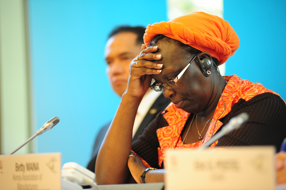 Betty Maina ในการประชุม Fourth Global Review of Aid for Trade: “Connecting to value chains” วันที่ 8-10 กรกฎาคม 2013