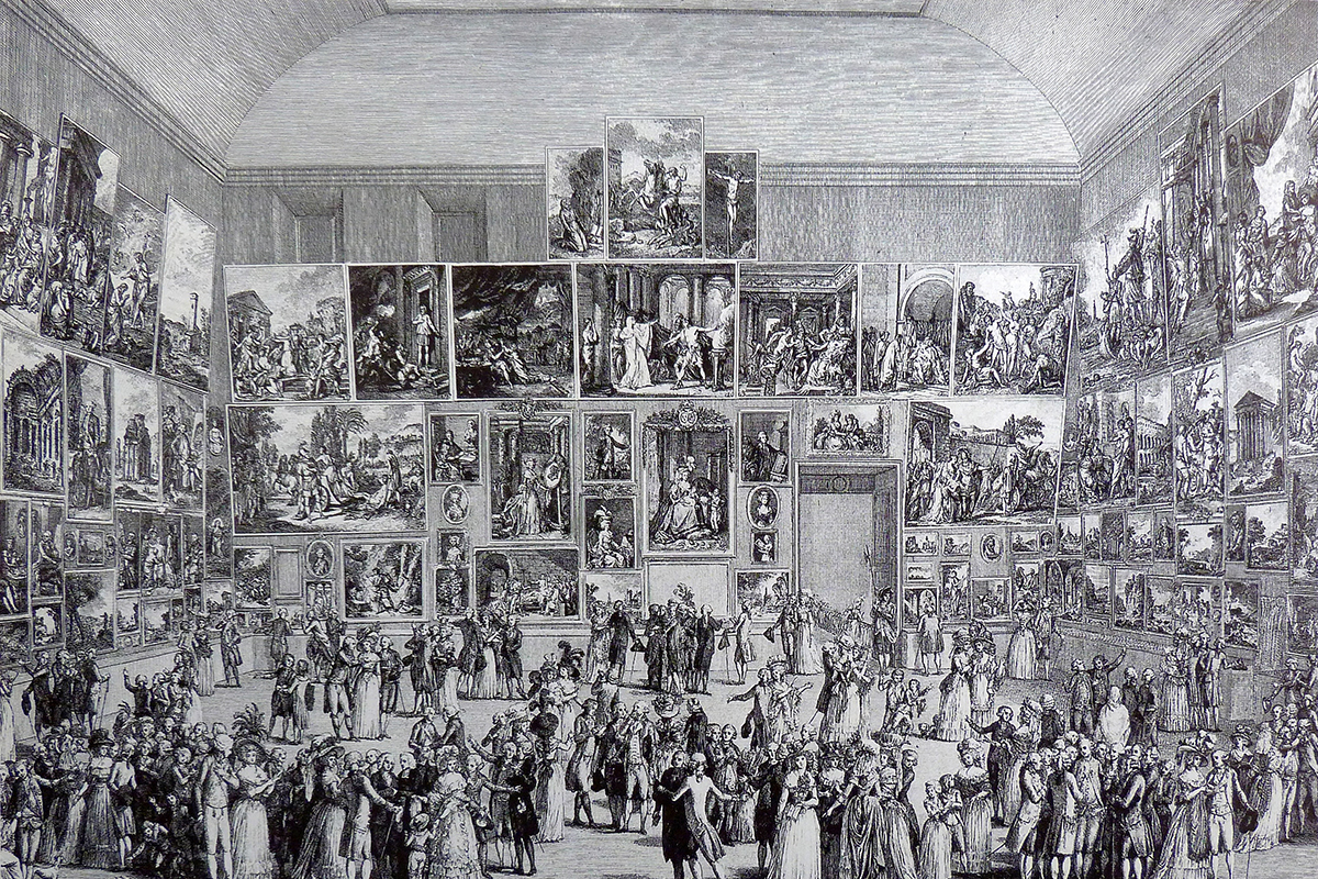 การจัดแสดงงานแบบ Salon ที่พิพิธภัณฑ์ลูฟวร์ ปี 1787